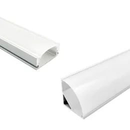 Belysningstillbeh￶r LED -aluminiumkanalsystem med omslag V -form, LED -strip ljus diffusorsp￥r med vita ￤ndk￥por och monteringskl￤mmor Crestech168