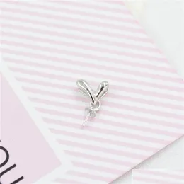Jewelry Settings South Korea Version S925 Pearl Diy Holders Accessories Mini Heartshaped Pendant Gift Wholesale Manufacturers Dhz2H