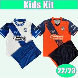 22 23 Puebla Reyes Kids Kit Aristeguieta voetbalshirts Altidore Fernandez Ferrareis Corral de Buen Mancuello Parra Home Away Child Suit voetbalshirt