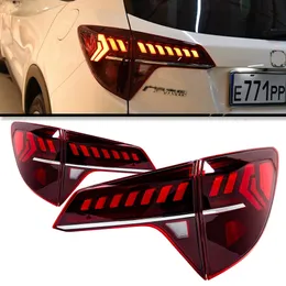 Bilens bakljus för Honda HRV HR-V 2014-2021 LED DRL Q7 Style Running Signal Brake Reversing Parking Tändskor