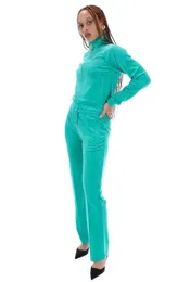 Projektantki Ubrania damskie Ubrania Sweci Damska Designer Dwuczęściowe spodnie Juicy długie rękawie kurtka zamek błyskawiczne luźne jogger jogger