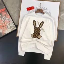 Erkek Hoodies Sweatshirts Spring Luxury Marka Erkek Hoodie Klasik Baskı Yuvarlak Boyun Tavşan Grafik Erkek Kıyafetleri Kadınlar Yavaş Kavrama Ücretsiz Nakliye Z0221