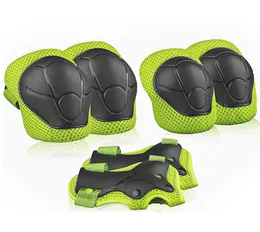 6pcs engrenagens de proteção definidas para crianças joelheiras cotonetes kit de protetor de segurança de guardas de punho para andar de bicicleta de bicicleta 3007587