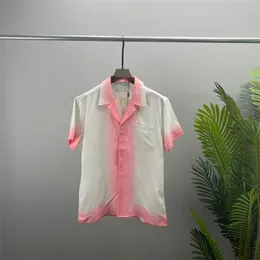 Camisa de designer de 22ss, camisas de bot￣o de bowling camisa de boliche de boliche hava￭ camisetas casuais com manga curta esbelta vestido de manga curta#011