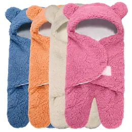 Coperte Sacco a pelo a gamba divisa per bambini Passeggino Coperta di peluche calda Trapunta anti-calcio per bambini Fasce autunnali e invernali