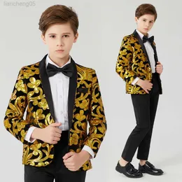Clothing Sets Children's sequined suit children's jazz singers'comes hosting dresses Children's sequins shelves drums comes jacket W0222