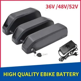 Ebike Battery Pack 36V 48V 52V 20Ah Polly Shark Electric Bicke Lithium ion Batteries For Bafang BBS01 BBSHD BBS02 tsdz2