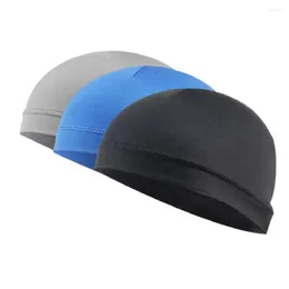 Bisiklet kapakları gobygo spor şapkası nefes alabilen ter fitil koşu şapka kapağı kokusuz spor ter-emici