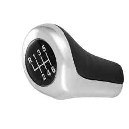 Silver 5/6 Speed Car Gear Shift Knob For BMW for E46 E53 E60 E61 E63 E65 E81 E82 E83 E87 E90 E91 E92 1356 Series X1 X3 X5--5