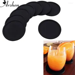 Cups Saucers Arshen Silicone Round Cup Mat Tea Trays Heat Insulation Non-slip Table Placemats Coffee Drinks Pad