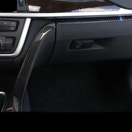 Autocollant en Fiber de carbone style de voiture intérieur copilote boîte à gants poignée décoration couverture garniture autocollants pour BMW 3 4 série 3GT F30 F31 F211P