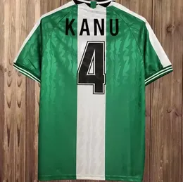 Retro Soccer Jerseys 1994 1996 1998 Vintage Finidi retro okocha kanu okoro okochukwu Dayo Ojo amokachi ikpeba Zestawy mężczyzn koszulka maillots de football koszulka