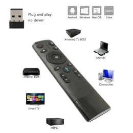 Q5 Voice Remote Controlers Gyro Air Mouse With Microphone 3 Axis GyroScope Control för smart TV H96 X96 TX3 MINI T95 Android TVBox