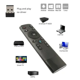 Q5 controle remoto de voz giroscópio air mouse com microfone controle giroscópio de 3 eixos para smart tv h96 x96 tx3 mini t95 android tvbox