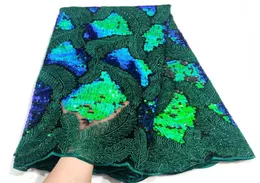 Neueste nigerianische afrikanische Paillettenspitzen -Lace Fabric 2022 Hochwertiges Material Magenta French Tulle Schnürsenkel Stoffe für Partykleider2042645