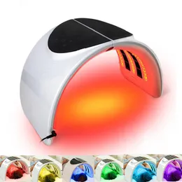 Koreanische Gesichtsmaske 7 Farben Photonentherapie Anti -Aging -Akne -Waffenentfernung Whitening LED Light Therapie Gerät faltbarer Stil