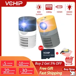 Projectors VCHIP YT400 Projector mini projector Home Proyector For Home Theater 1080P WiFi Portable Media Player J230222