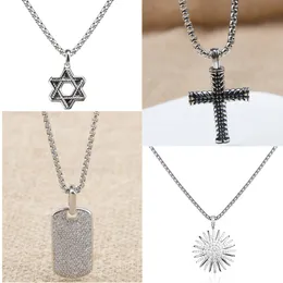 Necklace Black Necklaces Garnet Dy Onyx Men Cuban chain Cross Pendant Designer Jewelry Women Amethyst Diamond pendants