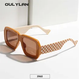 Óculos de sol Ouillan 2022 Óculos de sol de grandes dimensões Mulheres Vintage Big Frame Sun Glasses For Men Fashion Shades Luxury Eyewear G221215