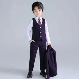 Set di abbigliamento Nuovo arrivo Abito da cerimonia per ragazzo/Vestito formale per ragazzo di performance di pianoforte/Vestito per festa di compleanno/Vestito per ragazzo di fiori 3422