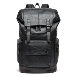 Homens de couro grande antitheft de viagem laptop laptop luxurys bolsas de bagpack preto garoto de grande capacidade escolar masculino mulheres ombro312j