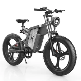 X20 Bicicleta elétrica off-road 48V 2000W 30AH Impermeável Motor mais poderoso 20*4,0 Tire gordo para Mountain Electric Bicycle Adults