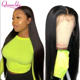 HD Transparent 250 Density 40 42 Inch Straight 13X6 Lace Front Human Hair Wigs For Black Women Brazilian 13x6 Lace Frontal Wigs