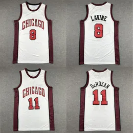 23New Basketball Jersey Pantaloncini firmati da uomo di alta qualità 11Derozan 8Lavine Basket ball Jersys comodo abbigliamento da esterno Personalizza il numero del nome della squadra