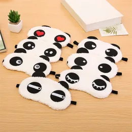 Cartoon Panda Eye Mask Party Favor Plush Sleep Eye Mask Outdoor Travel Portable Shading Masks