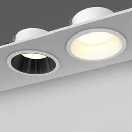 Downlights Dimmable Recessed Anti Glare COB LED 18W/12W/7W Ceiling Spot Lights AC220V 110V Background Spotlight Indoor Light