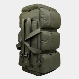 Utomhusväskor 100l Stor bagage campingväska Armé ryggsäck Mens Travel Axel vandring Trekking Tour Turist Militär Tactical 230222