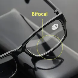 Occhiali da sole Bifocali Occhiali da lettura Uomo Donna Plastica Presbite Leggero Mini Nero Goccia Progressiva Multifocale 2023