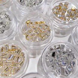 Nagelkonstdekorationer 20st naglar klo diamant strass manikyr ädelstenar kawaii tillbehör leveranser för proffsdesigner