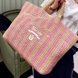 Borsa tote in paglia intrecciata a mano OP72 per donna 2023 estate nuova tendenza grande capacità design di nicchia per il tempo libero beach resort moda borsa sottobraccio per tutti gli usi