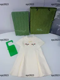 소녀 의류 키즈 스커트 아기 드레스 어린이 여름 옷깃 꽃 디자인 통기성 우아한 새로운 크기 110-160 CM Feb21