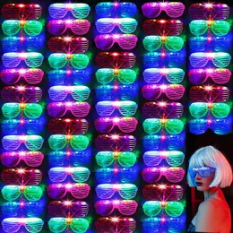 Other Event Party Supplies 10 20 50 Pcs Glow In The Dark Glasses Light Up LED Neon Favors Sunglasses for Kids Adults Birthday Christmas 230221