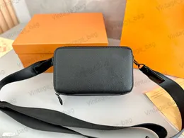 Alpha Wearable Wallet Herren Umhängetasche Kamerataschen Leder Geldbörse Schultertaschen Designer Messenger Bag Flap M59161