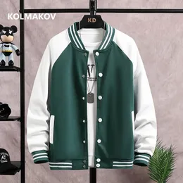 Mens Jackets Płaszcz Płaszcz Spring Autumn Boy Baseball Kurtka Modna Patchwork Streetwear Men Rozmiar M5xl 230222