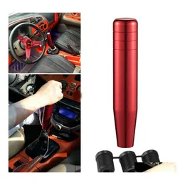 Shift Knob Aluminum Manual Car Jdm Racing Shifter Lever Long Gear Stick Knobs 17.3Cm Black Red Blue Gold Color Drop Delivery Mobiles Dhbks