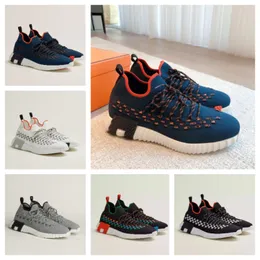 New Famous Fashion Flex Sneakers da uomo Scarpe in pelle lavorata a maglia Tela tecnica intrecciata Scarpe sportive nere Runner Skateboard Stringate Suola in gomma Scarpe da ginnastica outdoor EU38-46