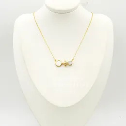 LW PEIT LUOIS Halskette für Damen, vergoldet, 18 Karat, offizielle Reproduktionen, klassischer Stil, verblasst nicht, luxuriöses, exquisites Geschenk 005