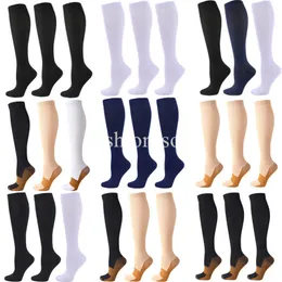 5PC Socks Hosiery 3 Pairs Sport Socks Pack Compression Socks Women Medical Blood Circulation AntiFatigue Comfortable Solid Sock Compression Socks Z0221