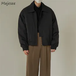 Giacche da uomo Bomber Uomo Moda Primavera Cropped American Trendy Allmatch Studenti Outwear Solid Casacas Para Hombre Harajuku Leisure 230222