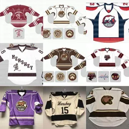 Hershey Bears Hockey Jersey Ahl Garrett Pilon Tobias Geisser Alexander Alexeyev Dylan McIlrath Drake Rymsha Michal Kempny Lucas Johansen Kody Clark Jerseys