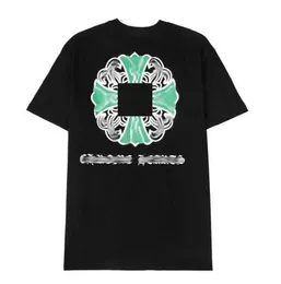 Klasyczne męskie t-shirty serce wysokiej jakości marka wycięcie pod szyją Chromes krótkie rękawy topy koszulki Ch t-shirty sweter Casual Horseshoe Sanskritnker