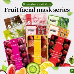 Altri strumenti per la cura della pelle Idratante Oilcontrol Mango Cherry Natural Face Mask Hydrating Fruit Organic Facial Drop Delivery Health Bea Dhcpn