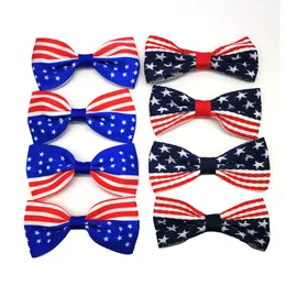 American Flag Bow Hairpin Party Fore