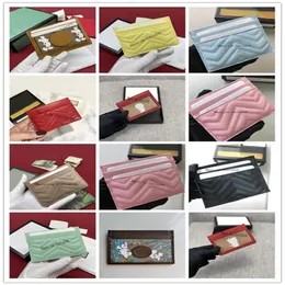 2021 Luxurys Designers Card Bags Men and Women Clip Credit Cards Dollar Walletsポケットバッグキーバッグチェンジ財布197236a