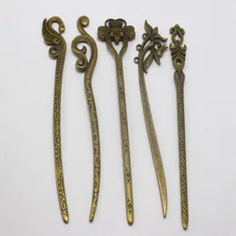 5 -stcs Bronze traditionele haartopstokken Chignon Pin Haarspeld sluiting voor vrouwen321E