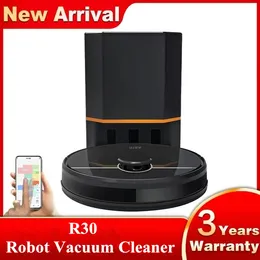 Robot Vacuum Cleaner R30 With Auto-Empty Dock,Multi Floor Mapping,Dual Laser,6500PA Suction,Smart Home Sweep Vacuum Wet Mop